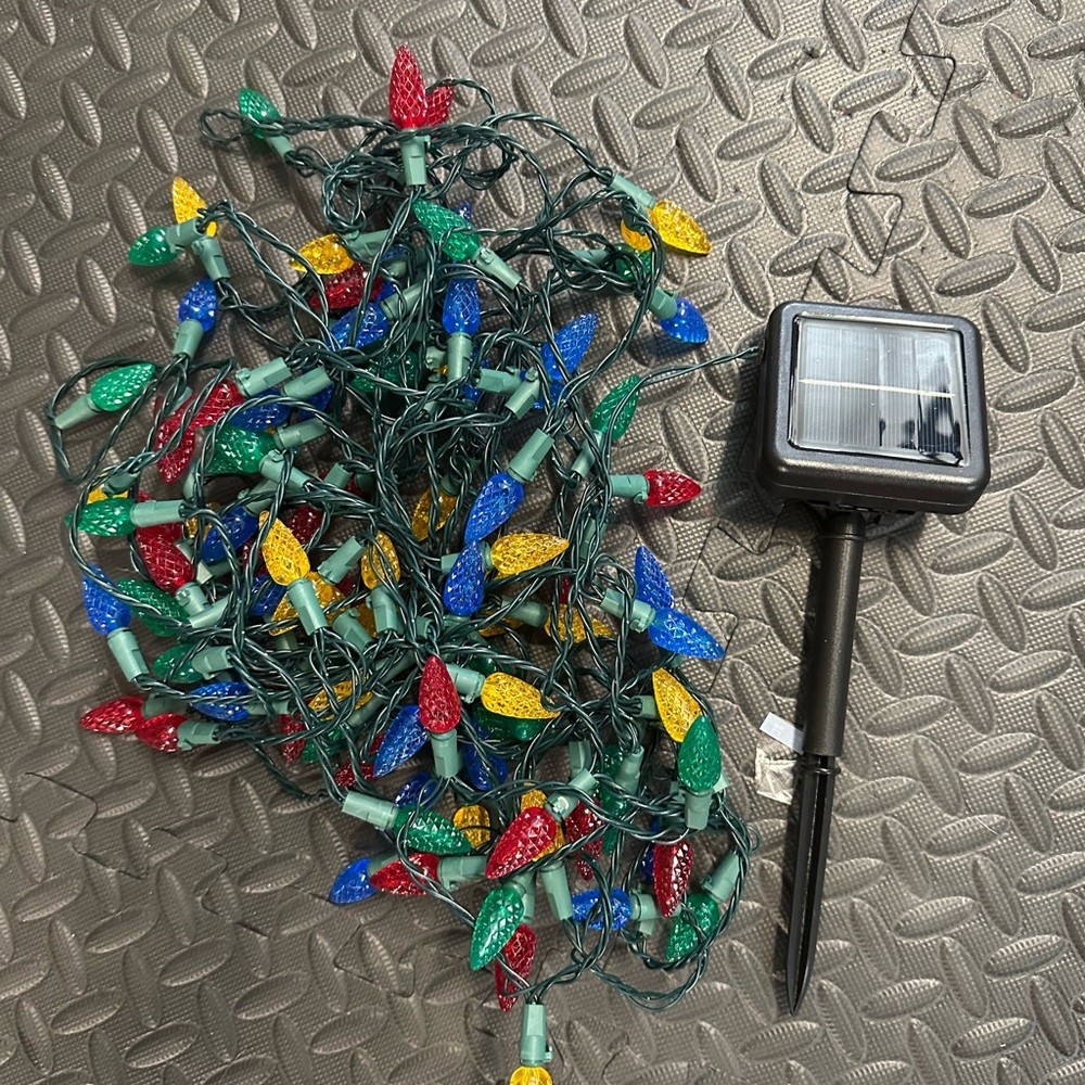 Colorful Solar-Powered String Lights